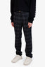 Brunello Cucinelli Grey Silk/Wool Check Trousers Size 50 Mens