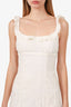 Reformation White Linen Nia Mini Dress Size S