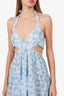 Tularosa Blue/White Floral Print Olynne Mini Dress Size M