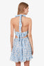 Tularosa Blue/White Floral Print Olynne Mini Dress Size M