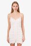 For Love & Lemons White Lace Ruched Mini Dress Size S