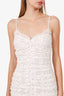 For Love & Lemons White Lace Ruched Mini Dress Size S