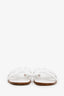 Hermès White Leather H Oran Sandals Size 40