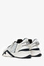 Fendi White Leather Mesh Zucca Canvas Flow Sneakers Size 39