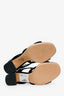 Prada Black Suede Grommet Sandals Size 38.5