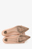 Prada Pink Patent Leather Bow Detail Heels Size 35