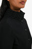 Pre-Loved Chanel™ Black Wool High Neck Belted Dress Size 36