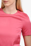 Christian Dior Pink Wool/Silk Short Sleeve Top + Midi Skirt Set Size 2