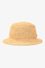 Gucci Raffia GG Logo Bucket Hat Size M
