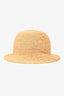 Gucci Raffia GG Logo Bucket Hat Size M