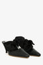 The Row Black Snakeskin Bow Detailed Coco 75 Mules Size 37.5