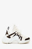 Louis Vuitton White/Brown Monogram Archlight Sneakers Size 36.5