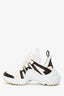 Louis Vuitton White/Brown Monogram Archlight Sneakers Size 36.5