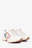 Gucci White Leather Rhython Glitter Rainbow Logo Sneakers Size 36.5