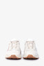 Gucci White Leather Rhython Glitter Rainbow Logo Sneakers Size 36.5