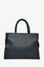 Fendi Navy Leather Medium 2Jours Tote With Strap