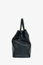 Fendi Navy Leather Medium 2Jours Tote With Strap