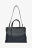 Fendi Navy Leather Medium 2Jours Tote With Strap