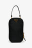 Prada Black Saffiano Leather Crossbody Phone Pouch