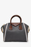 Givenchy Grey/Brown Leather Small Antigona Top Handle With Strap