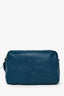 Saint Laurent Teal Calfskin Leather Small Lou Tassel Camera Bag