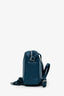 Saint Laurent Teal Calfskin Leather Small Lou Tassel Camera Bag
