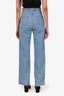 Eitan Broude Blue Denim Scoop Waist Straight Leg Jeans Size S