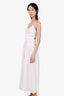 ASTR White Linen Ruffled Maxi Dress Size M