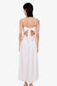 ASTR White Linen Ruffled Maxi Dress Size M