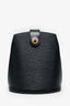 Louis Vuitton Black Epi Leather Cluny Bucket Bag