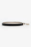 Hermès Sterling Silver Black Leather Kelly H Cadena Bangle Bracelet