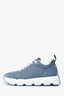 Hermès Blue Nylon/Suede Leather Impulse Sneakers Size 38