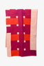 Hermès Orange/Purple Wool/Cashmere Colour Block Blanket