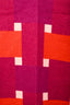 Hermès Orange/Purple Wool/Cashmere Colour Block Blanket