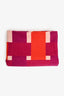 Hermès Orange/Purple Wool/Cashmere Colour Block Blanket