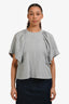 Rachel Comey Light Blue Linen Flowy Short Sleeve Blouse Est. Size M