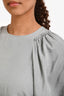 Rachel Comey Light Blue Linen Flowy Short Sleeve Blouse Est. Size M