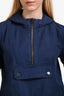 Veronica Beard Jeans Navy Blue Cotton Hooded Utility Jacket Size S