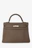 Hermès 2014 Etoupe Clemence Leather Kelly 32 PHW
