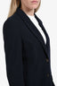 Brunello Cucinelli Navy Blue Cashmere Single Breasted Monili Detail Blazer Size 42