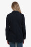 Brunello Cucinelli Navy Blue Cashmere Single Breasted Monili Detail Blazer Size 42