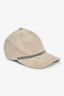 Brunello Cucinelli Beige Suede/Leather Monili Baseball Cap Size L