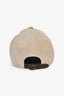 Brunello Cucinelli Beige Suede/Leather Monili Baseball Cap Size L