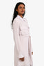 Equipment Blush Pink Silk Button Down Long Sleeve Belted Dress Size S