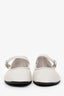 Le Monde Béryl White Leather Mary Jane Ballet Flats Size 40