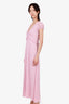 LoveShackFancy Pink Lillian Floral Puff Sleeve Dress Size 4