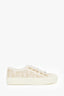 Christian Dior Cream/Gold Walk'n Dior Low-Top Sneakers Size 35.5