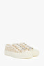 Christian Dior Cream/Gold Walk'n Dior Low-Top Sneakers Size 35.5