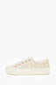 Christian Dior Cream/Gold Walk'n Dior Low-Top Sneakers Size 35.5