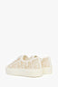 Christian Dior Cream/Gold Walk'n Dior Low-Top Sneakers Size 35.5